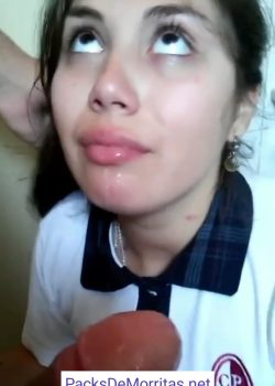 Colegiala traga lechita + Video 15